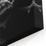 Elegant Black & White Shark Wall Art - Marine Life Canvas Decor