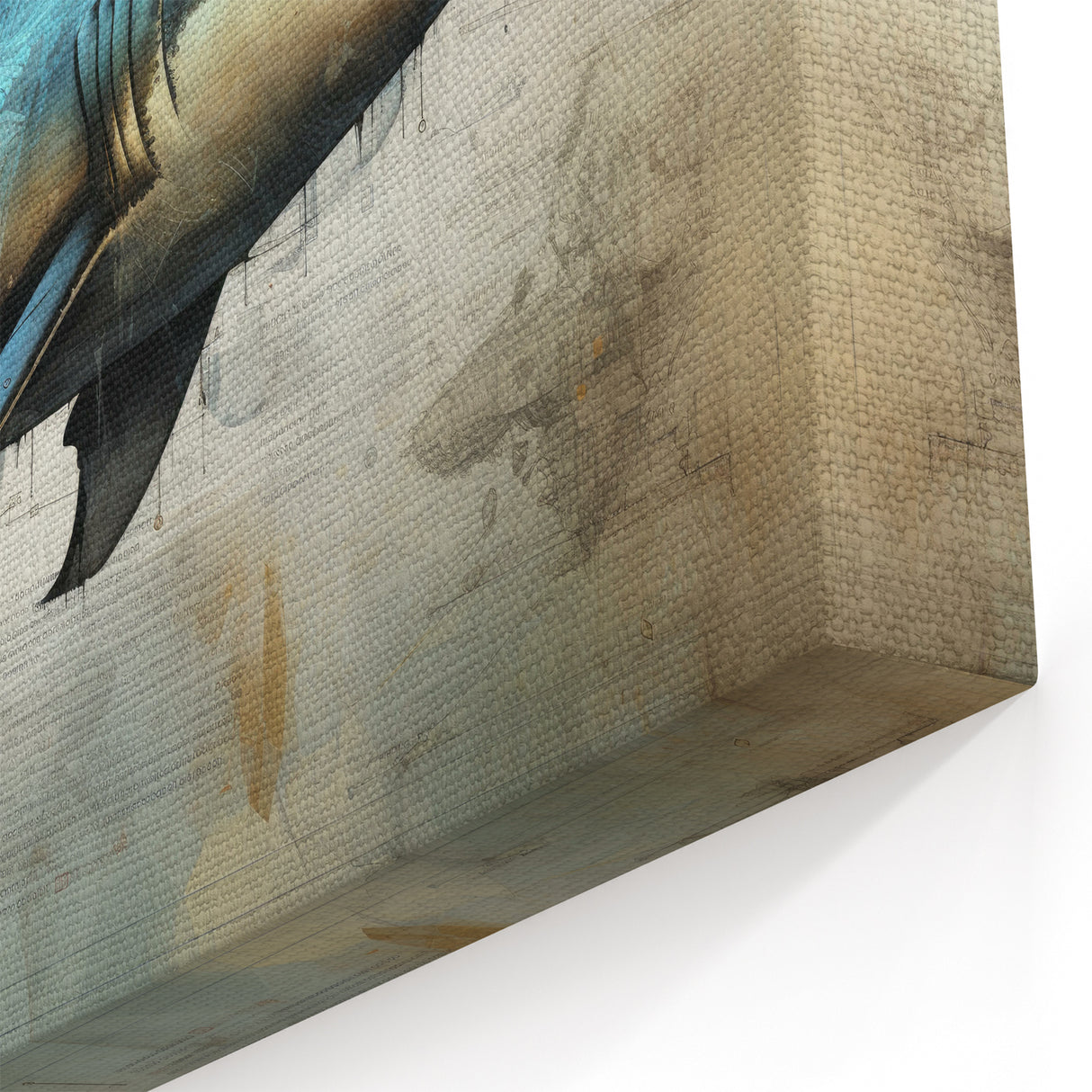 Majestic Shark Wall Art - Marine Life Canvas Print & Framed Decor