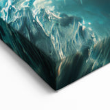 Intense Shark Wall Art - Dynamic Ocean Life Canvas & Framed Print