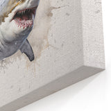 Artistic Shark Wall Art - Dynamic Marine Life Canvas & Framed Print