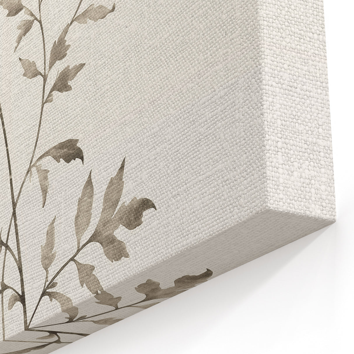 Minimalist Abstract Art: Elegant Floral Design in Neutral Tones