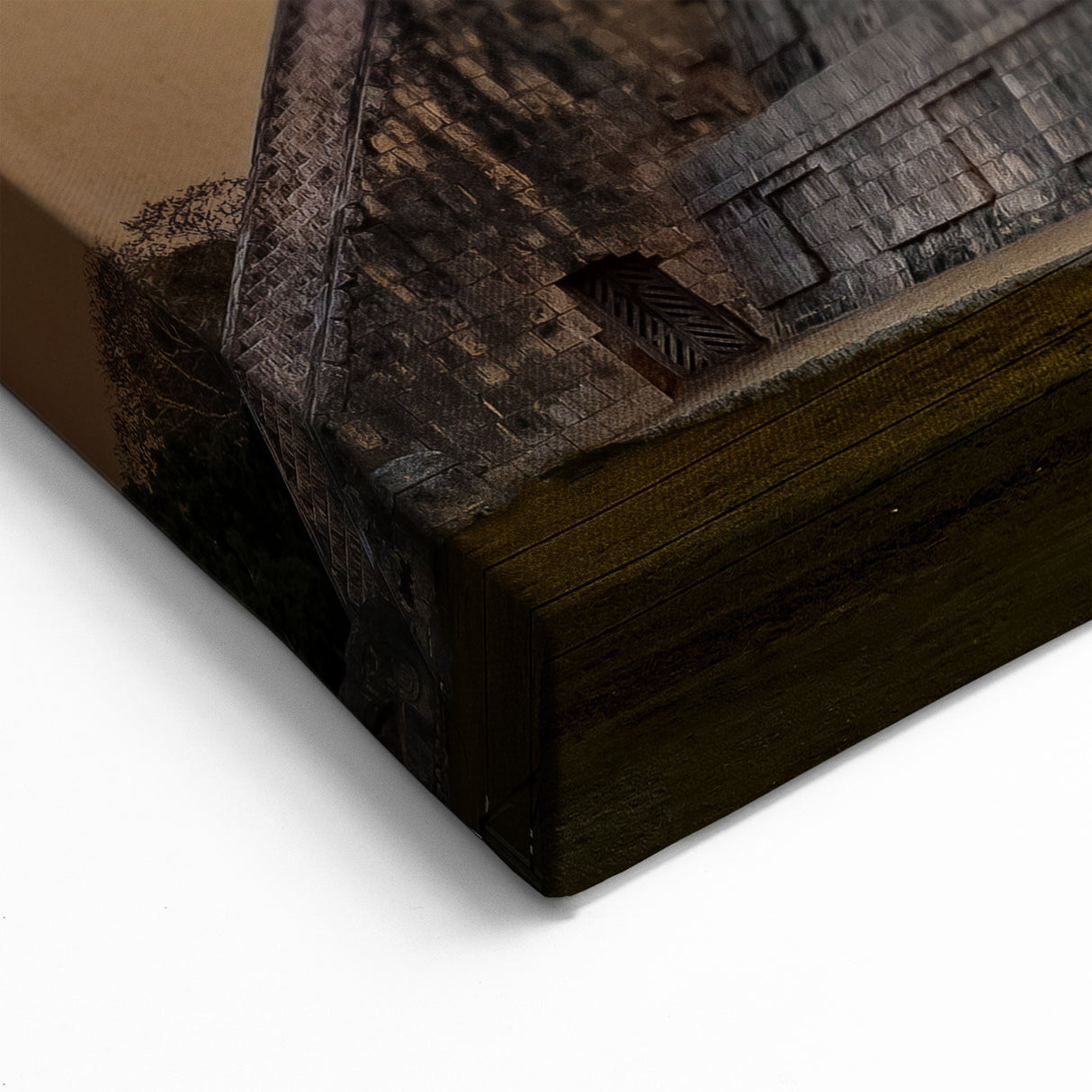 Ancient Ruins Wall Art - Majestic Pyramid Architecture Canvas Print