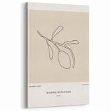 Modern Minimalist Line Art: Elegant Botanical Design in Neutral Tones