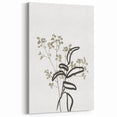 Minimalist Botanical Art: Contemporary Line and Leaf Design in Neutrals