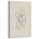 Minimalist Abstract Line Art: Organic Shapes in Monochrome Design