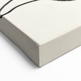 Minimalist Abstract Line Art: Organic Leaf Forms in Monochrome Design