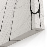 Minimalist Abstract Art: Intricate Line Patterns in Monochrome Design
