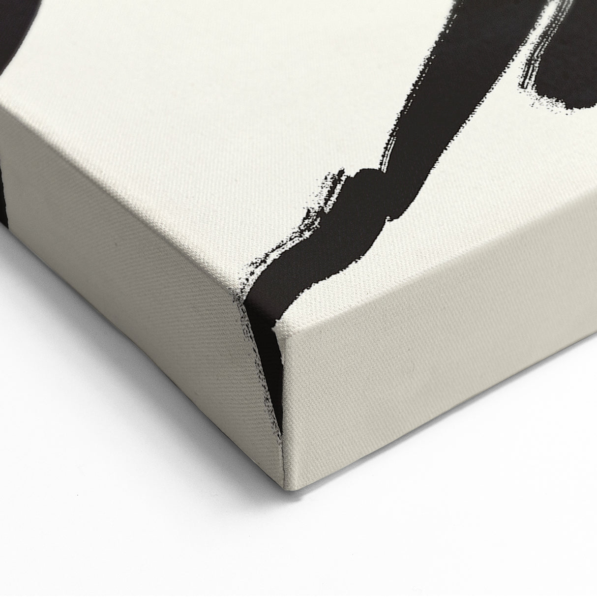 Minimalist Abstract Art: Bold Linework on Soft Beige Canvas