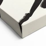 Minimalist Abstract Art: Bold Linework on Soft Beige Canvas