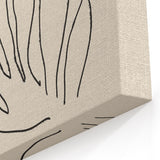 Minimalist Abstract Line Art: Les Fleurs Abstraites in Neutral Tones