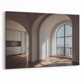 Modern Arch Windows Wall Art - Minimalist Architecture Canvas Print