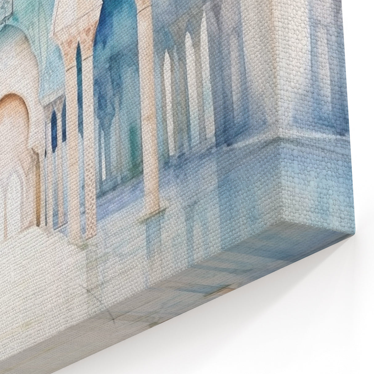 Watercolor Arches Wall Art - Serene Architectural Canvas Print