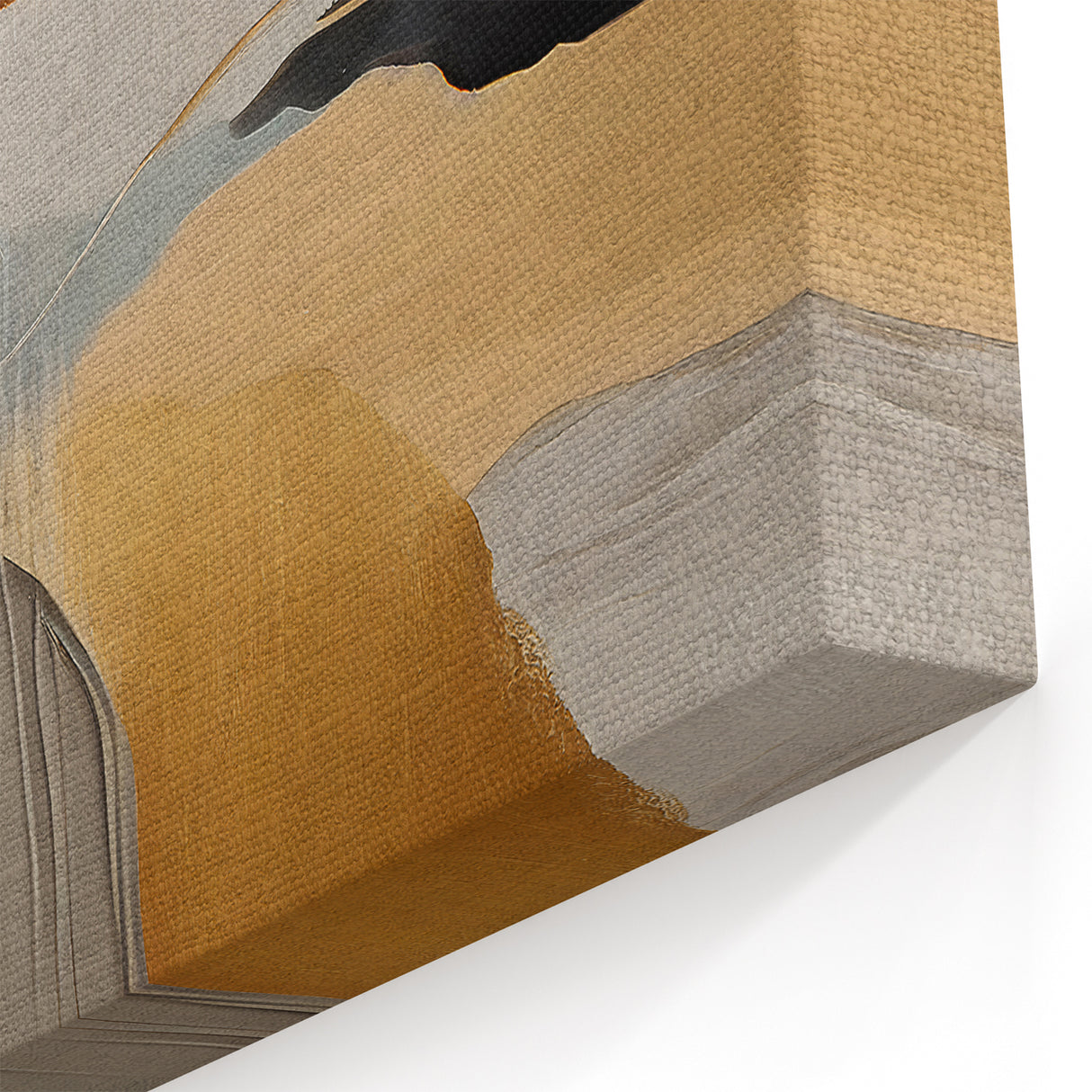 Contemporary Geometric Line Art - Abstract Strokes and Lines Canvas