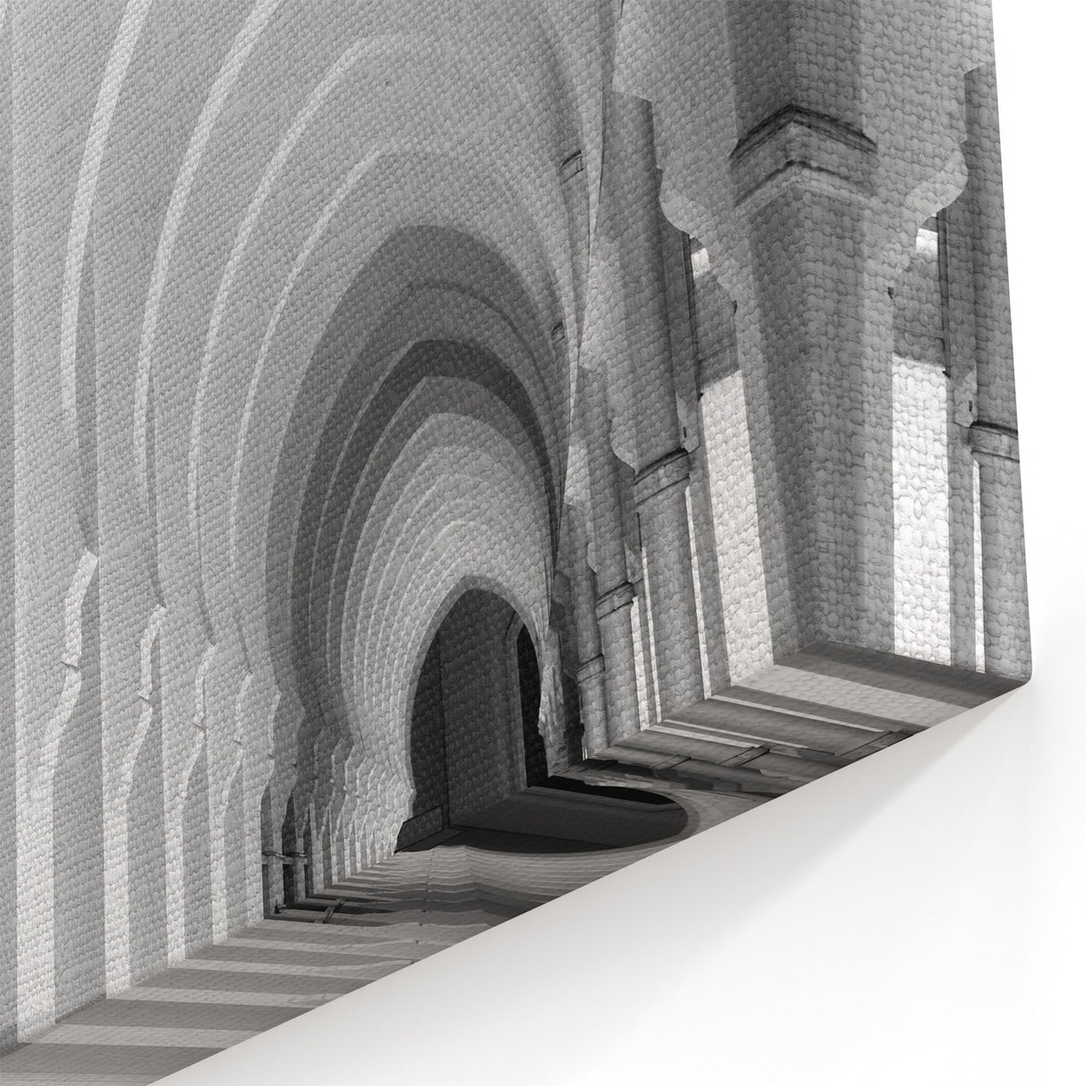 Monochrome Arches Wall Art - Elegant Architectural Canvas Print