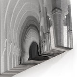 Monochrome Arches Wall Art - Elegant Architectural Canvas Print