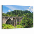 Historic Stone Bridge Arches Wall Art - Scenic Landscape Canvas Print