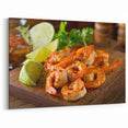 Vibrant Shrimp Wall Art - Coastal Marine Life Canvas & Framed Decor