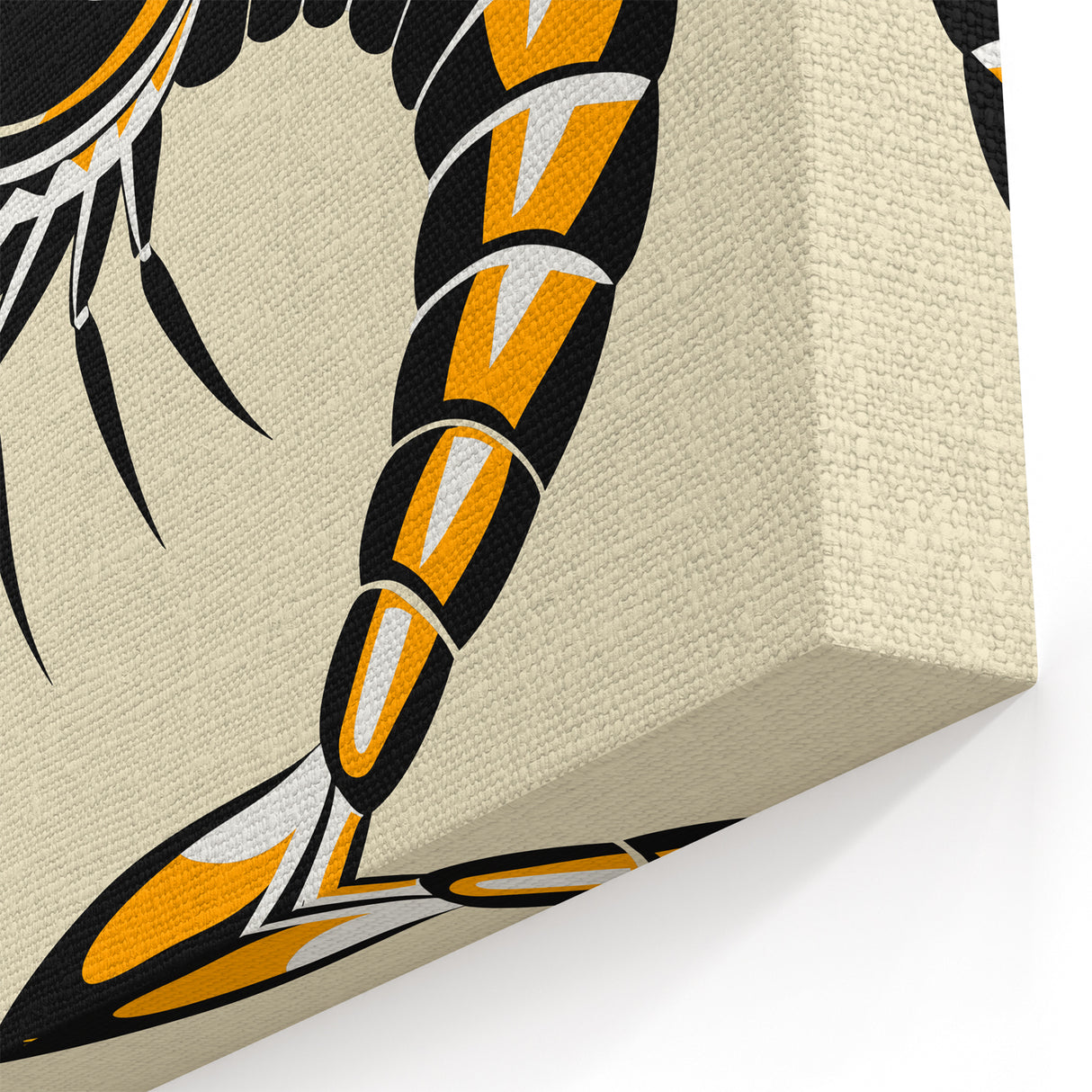 Bold Graphic Shrimp Art - Coastal Marine Life Canvas & Prints