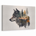 Forest Wolf Wall Art - Nature-Inspired Canvas, Framed, and Acrylic Prints