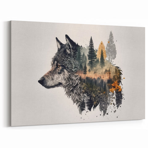 Forest Wolf Wall Art - Nature-Inspired Canvas, Framed, and Acrylic Prints