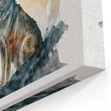 Howling Wolf Watercolor Art - Canvas, Framed, and Acrylic Prints