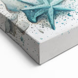 Watercolor Starfish Wall Art - Coastal Marine Life Canvas & Print Decor