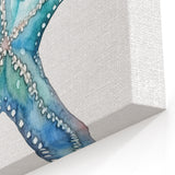 Vibrant Watercolor Starfish Wall Art - Coastal Marine Life Decor