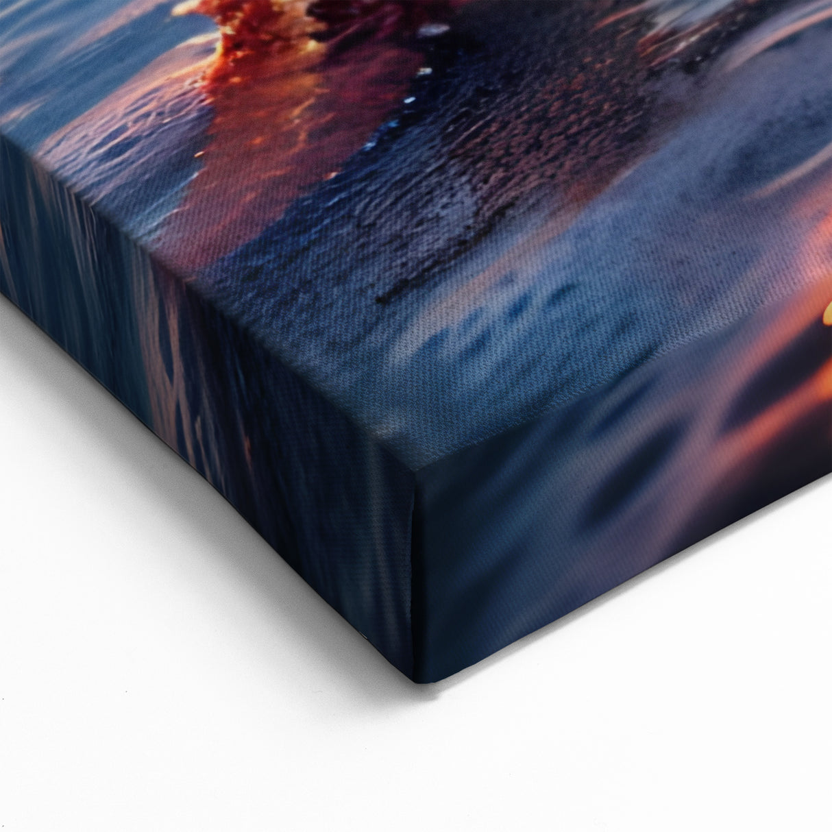 Sunset Starfish Wall Art - Coastal Beach Scene Canvas & Print Decor