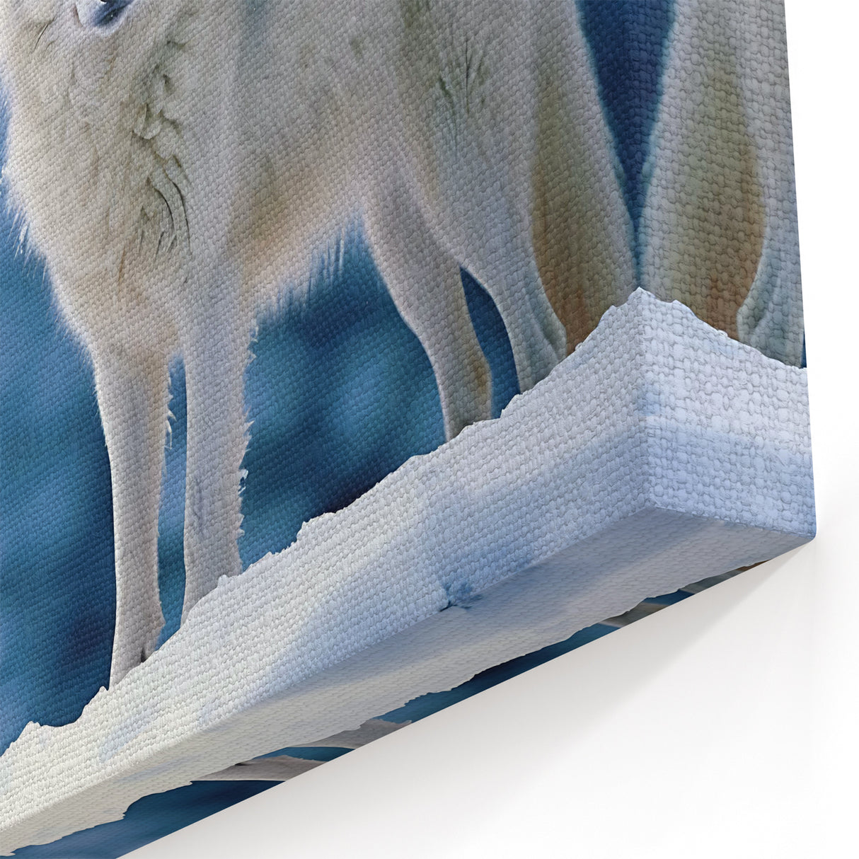 Winter Wolf Art - Serene Canvas, Framed, and Acrylic Prints