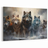 Wolf Pack Art - Powerful Canvas, Framed, and Acrylic Prints