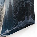 Howling Wolf at Full Moon Art - Enchanting Canvas, Framed, and Acrylic Prints