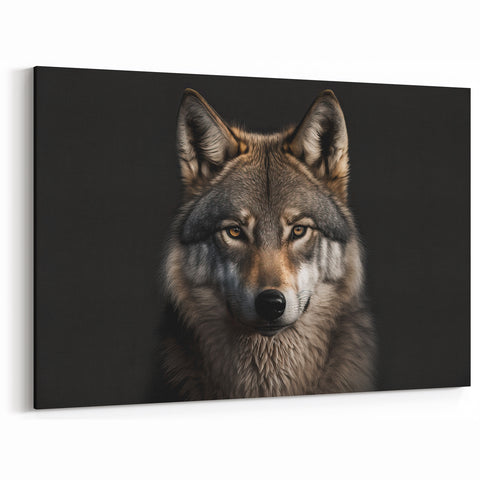 Majestic Wolf Portrait Art - Powerful Canvas, Framed, and Acrylic Prints