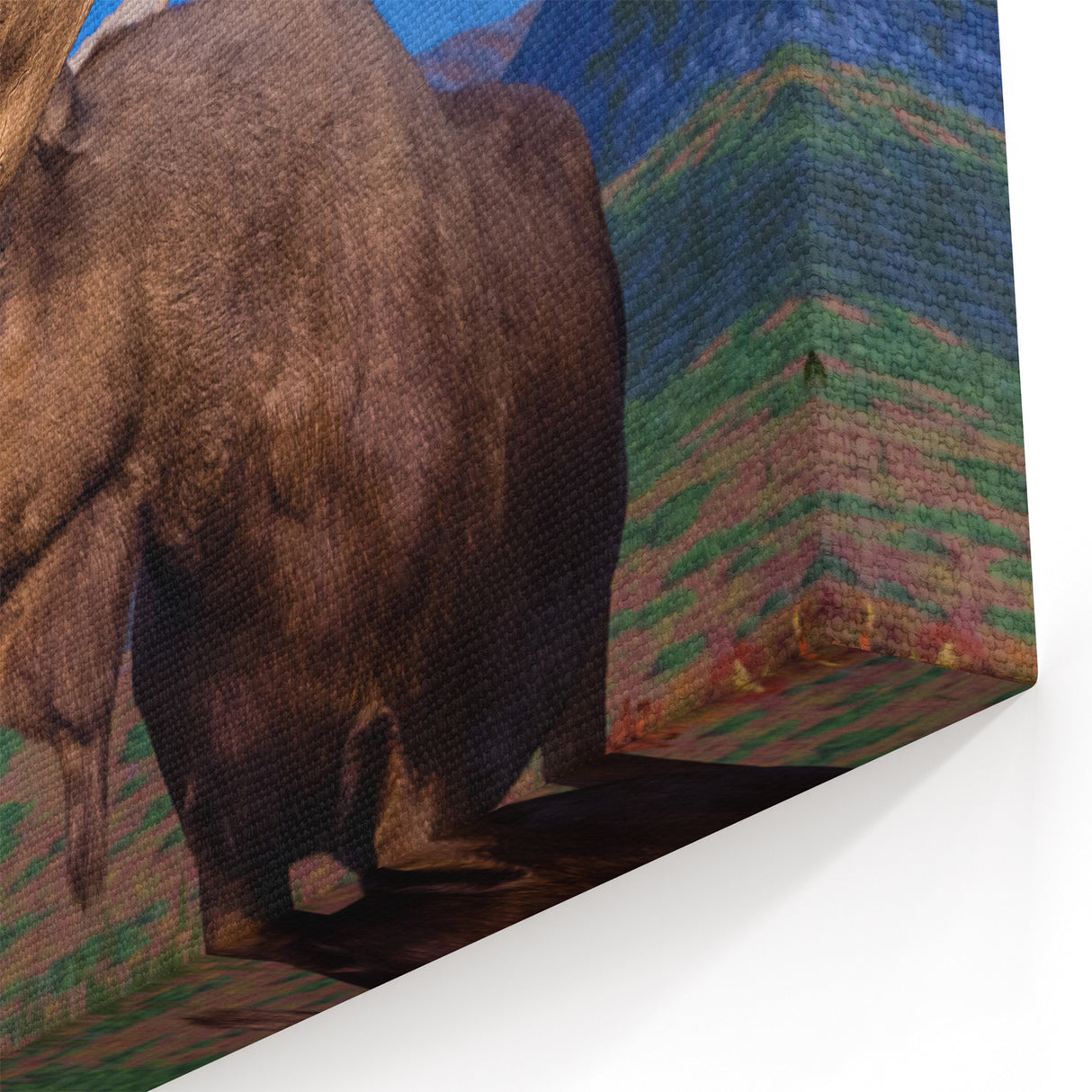 Majestic Elk Canvas Print - Rustic Wildlife Art & Framed Decor