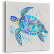 Watercolor Turtle Wall Art – Ocean Breeze Pastel Marine Decor