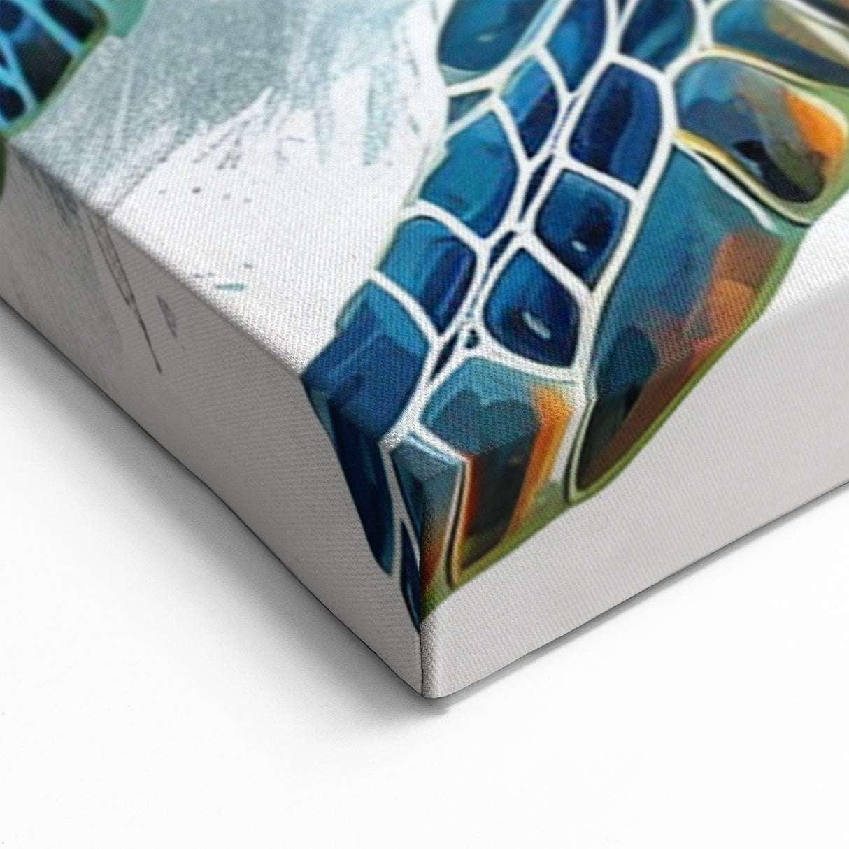 Dynamic Turtle Wall Art – Vibrant Marine Life Canvas & Framed Print