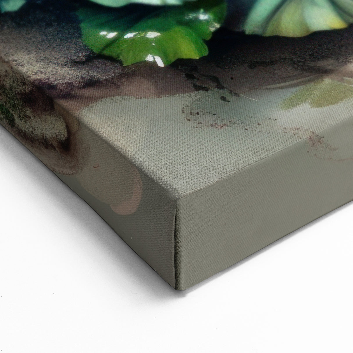 Lush Turtle Garden Art – Nature's Harmony Marine Life Canvas Print