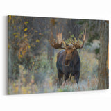 Rustic Moose Wall Art - Scenic Wildlife Canvas & Framed Print