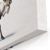 Refined Elk Canvas Print - Modern Wildlife Art & Framed Decor