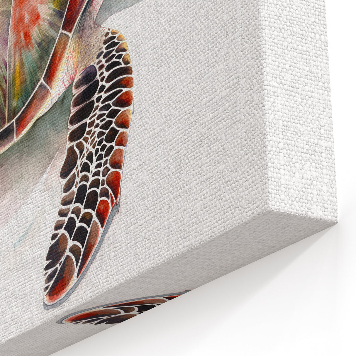 Vibrant Turtle Wall Art - Tropical Marine Life Canvas for Ocean Lovers