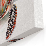 Vibrant Turtle Wall Art - Tropical Marine Life Canvas for Ocean Lovers
