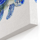Blue Ocean Turtle Wall Art - Stunning Marine Life Canvas Print