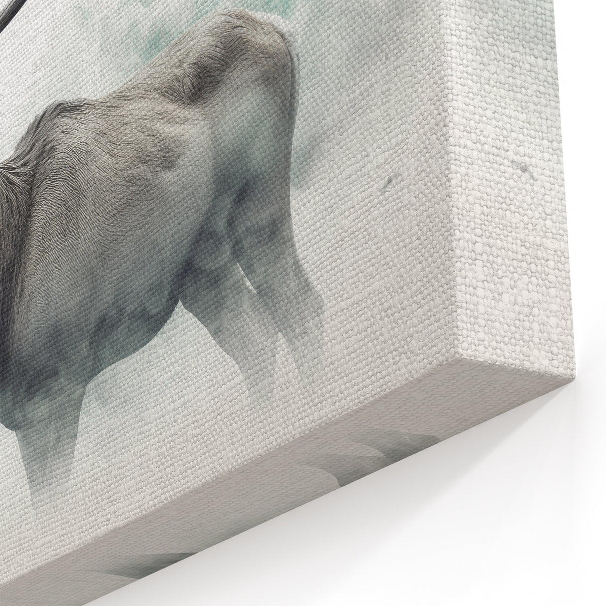 Mystical Elk in Misty Forest - Elegant Wildlife Canvas & Art Prints