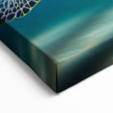 Tranquil Turtle Wall Art - Serene Underwater Canvas for Ocean Decor