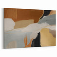 Modern Strokes Artwork - Earthy Tones and Beige Abstract Canvas Print