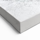 Abstract Whale Wall Art - Black & White Canvas Print - Marine Life Decor