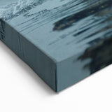 Close-Up Whale Wall Art - Icy Waters Canvas Print - Marine Life Decor