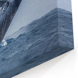 Majestic Whale Wall Art - Breaching Ocean Canvas Print - Marine Decor