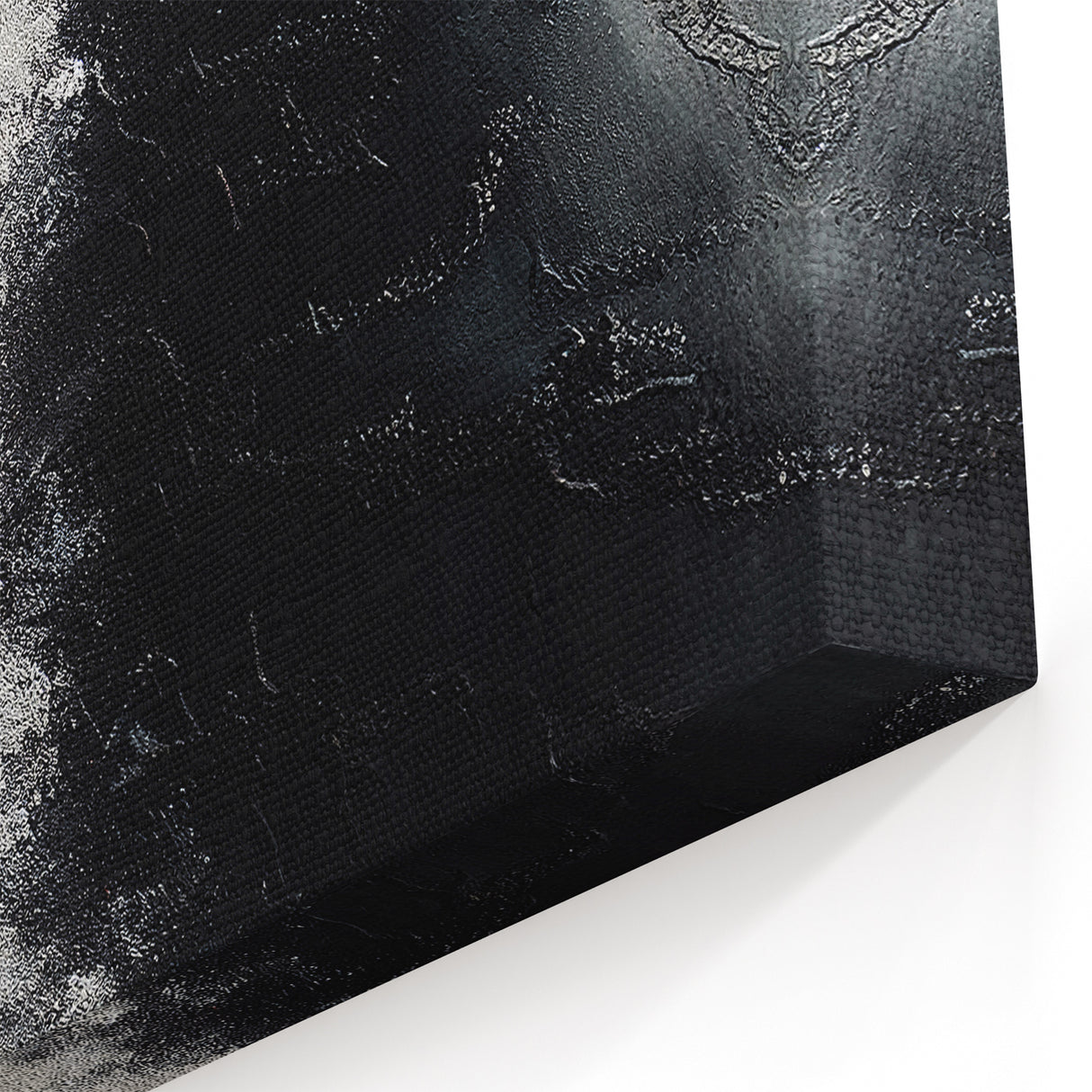 Dramatic Black and White Abstract Strokes - Modern Line Art Canvas