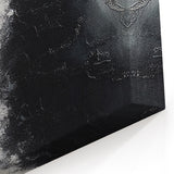 Dramatic Black and White Abstract Strokes - Modern Line Art Canvas