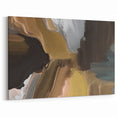Earthy Tones Abstract Line Art - Modern Strokes Canvas Print